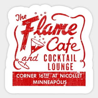 The Flame Cafe Cocktail Lounge Sticker